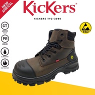KICKERS SAFETY SHOE TY2-3066 MID CUT LACES WATERPRROF ESD SAFETY BOOTS KASUT KERJA KALIS AIR (READY 