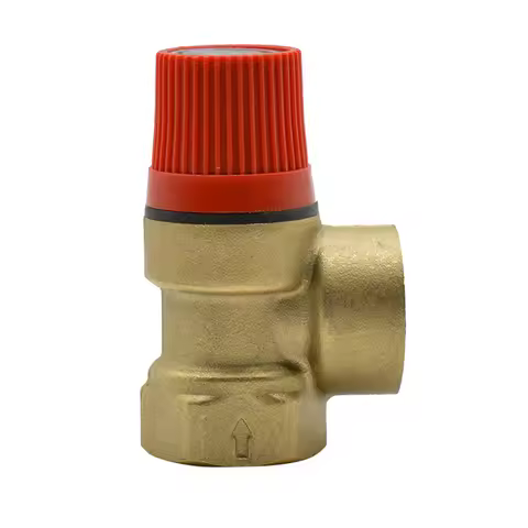 Brass Safety Valve 1/2" DN15 3/4" DN20 Female x Female/Female x Male 1.5-10 Bar Drain Relief Swithch