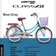 sepeda mini anak perempuan united class x 20 sepeda anak perempuan 20 inch