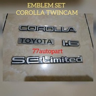 Corolla Twincam Emblem Set