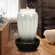 景德鎮歐式陶罐精致流水噴泉擺件家居現代簡約加濕器創意裝飾擺件