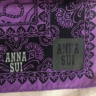 Anna Sui安娜蘇純棉手帕絲巾頸巾