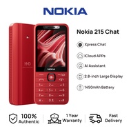 【2026 New】Nokia 215 Chat Dual 4G Network Online Xpress Chat Cloud Apps AI Assistant 2.8" Screen Blue