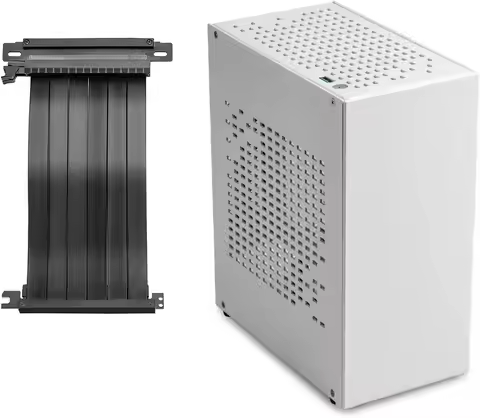 Aluminum Game Mini ITX Case with 3.0 PCIe Riser Mini PC Case SFF Small Form Factor PC CaseTTX Comput