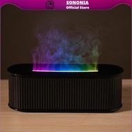 [SONONIA] USB Colorful Flame Essential Oils Diffuser for Home Office 6H 8H 10H Timing