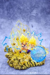 龍珠 WCF 孫悟空 孫悟飯 父子波 龜波氣功 爆氣特效地台 ver6 (PM查詢) Dragonball WCF SonGoku SonGohan Father-son Kamehameha Aur
