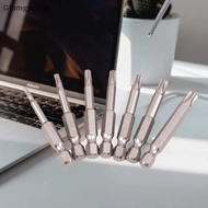 [Glg] 7 Pcs S2 Magnetic Star Screw Driver 5 Point Screwdriver Bits 50mm 1/4" Hex Shank T10 T15 T20 T