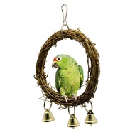 Supplies Natural Vine Ring Toy Swing Hanging Ring Bite Toy Stand Bird Cage Accessories/Parrot Bird Stand / Stand Cage / Bird Cage Stand / Platform Ring