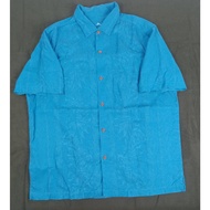 TOMMY BAHAMA SILK SHIRT VACATION BLUE USED MEN SIZE XL