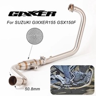Motorcycle Exhaust Front Link Pipe Modified Slip On For SUZUKI GIXXER 155 GIXXER155 exhaust GSX150F 