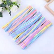 400/100pcs Value Pack DIY Hair Strands, Macaron Colors, Random Mixed, Including Dense Hair Strands &