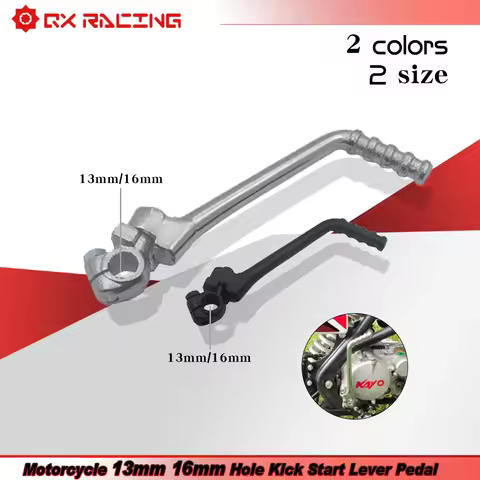Motorcycle 13mm 16mm Hole Kick Start Lever Pedal For 50cc 70cc 90cc 110cc 125cc 140cc 150cc 160cc KA