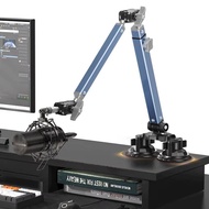 Lanparte Mic Boom Arm Microphone Stand Suction Cup Base for Blue Yeti FIFINE AM8 K669B HyperX QuadCa