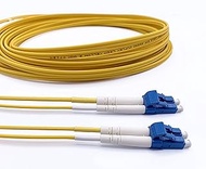 Elfcam® - LWL Patch Cable OS2 LC/UPC to LC/UPC Singlemode Duplex 9/125um Fibre Optic Cable Fibre Pat
