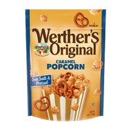 Werther's caramel popcorn  Prezel 140g BBF 30/08/24