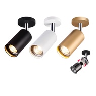 หลอดไฟสปอตไลท์อุปกรณ์ติดตั้งน้ำหนักเบาโคมไฟ LED เพดาน10วัตต์ปรับได้หลอดไฟ GU10เปลี่ยนได้ห้องนั่งเล่น