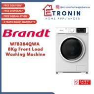Brandt WFB384QWA 8Kg Front Load Washing Machine