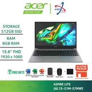 ACER ASPIRE LITE 15 AL15-51M-57MW LAPTOP ( I5-1155G7 8GD4 512SSD / 15.6" FHD / W11H / OFFICE OPI)