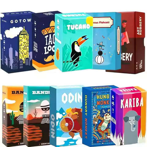 HOT Board Games Tucano | Kariba | Art Robbery | ODIN | GoTown | Bandido | Hungry Monkey | Circus Flo