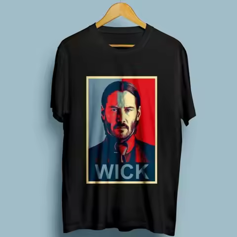 John Wick - T-shirt Funny Clothing Casual Short Sleeve T shirts Men Short Sleeve T shirt