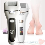 POPULARFR Electric Rechargeable Foot File, 2 Speeds Waterproof Electric Pedicure Foot Sander, Elimin
