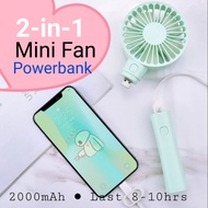 2-in-1 Mini Fan + Powerbank