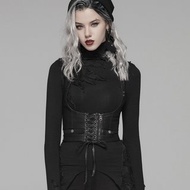 哥德莎克蒂皮革綁帶馬甲 / 腰封 / 束腰