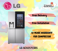 [INSTALLATION] LG GC-X257CSES Net 635L Side-by-Side Refrigerator with InstaView &amp; Door-in-Door™ Fridge in Noble Steel finish (1-13 DAYS DELIVERY)