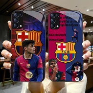 DK-65 FC Barcelona HD Glass Casing hp OPPO A91 F15 Reno 3 4 5 6 6Z 7