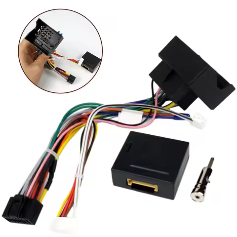 For Ford 16 Pin Radio Harness with CAN Bus Decoder for Factory Audio Integration C Max Fiesta Focus 