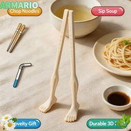 IARMARIOQR 1pair Foot Shape Chopsticks, 22cm With Straw Toe-Shaped Chopsticks, Novelty Easy-to-Use L