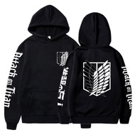 Anime Attack On Titan AOT Merch Ackerman Levi Scout Regiment Printed Hoodies Hooded Sweatshirts Cozy