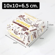 100pcs Burger Food Wrapping Paper Sandwich Fried Greaseproof Liner Packaging Baking Wax Kertas Pemba