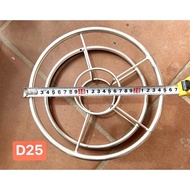 Guồng cuốn tay inox 304 trắng sáng đủ size D20 D25 D30 D35