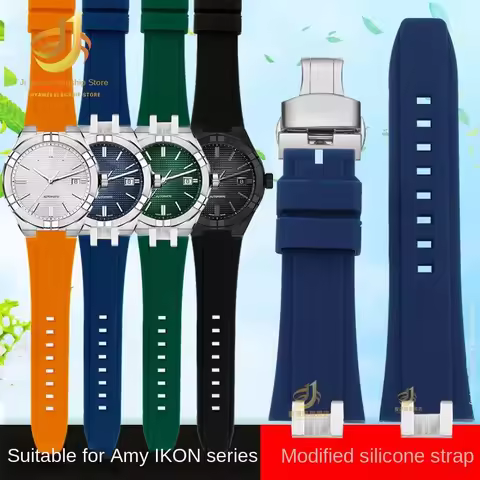 For MAURICE LACROIX AIKON series watchband AI6008 AI6007 AI1108 AI6038 AI6058 waterproof silicone ru