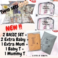 TWIN BEG PLASTIK ZIPLOCK PACKING BAJU IBU , BABY & BARANG KEPERLUAN KE HOSPITAL Kembar Maternity Ber
