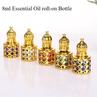 8ML Ball Bottle Electroplated Split roller bottle  Water Cube Mini Sample Glass perfume Bottle