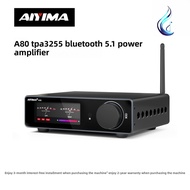 AIYIMA A80 HiFi Power Amplifier Penguat Bunyi 300Wx2 Class D Bluetooth 5.1 aptX HD DAC ES9038Q2M TPA