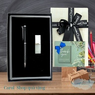 Premium pen and USB gift set, boyfriend gift set, birthday gift, male boss and colleague gift.