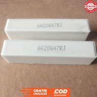 R CHALK 20 WATT 47 OHM RESISTOR AA20W48RJ Minimum Buy 2 Pcs