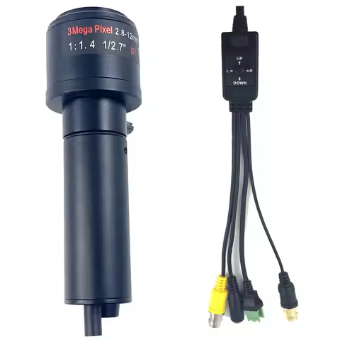 Manual Varifocal Zoom Live Streaming Camera Output 3G / HD SDI 1080P 50 / 60FPS 2.8-12mm Lens Mini V