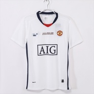 2008-09 Manchester United away football short sleeved retro jersey