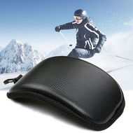 Skiing Snowboard Glasses Eyewear Box Zipper Hard Case Bag Portable Ski Snow Goggle Protector Case (Without Goggles)