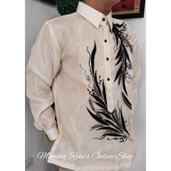 Barong Talahib Design (Black Embroidered)