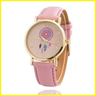 ℗ ◶ ✎ luckinmall  Geneva leather Wrist Watch Dream catcher Watch
