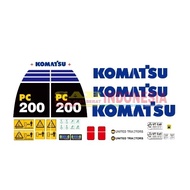 Stiker Excavator KOMATSU PC200-8