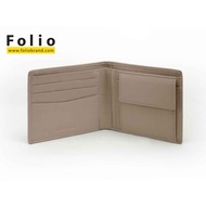 FOLIO : Myra Coin Pocket Wallet กระเป๋าสตางค์ใบสั้น หนังแพะแท้ บริการปั้มชื่อฟรี