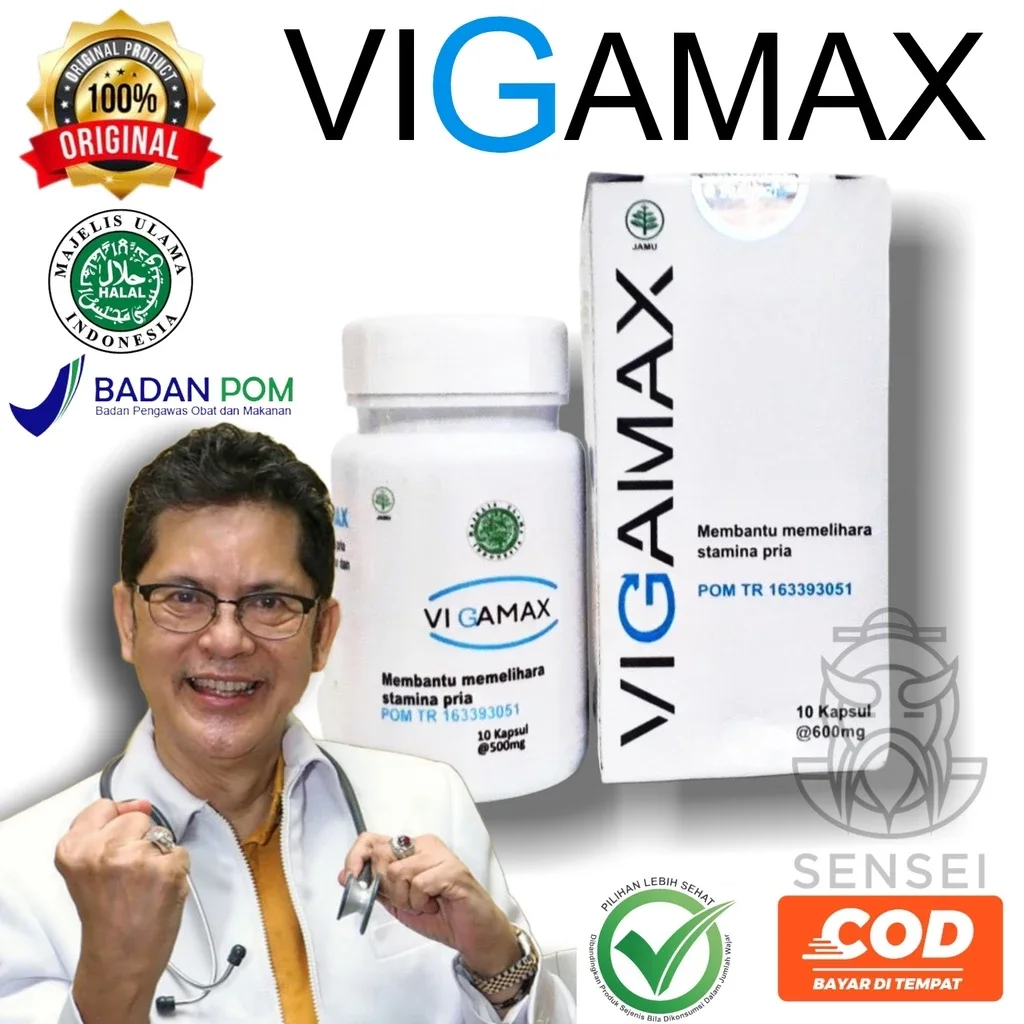 VIGAMAX ASLI ORIGINAL Suplemen Multivitamin Pria Obat Herbal Kesehatan Pria