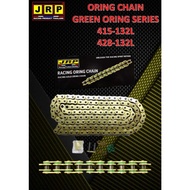 JRP chain 428 heavy duty rantai gold 428HO - 132 * ORING O RING GREEN * y15 lc135 rs150 ex5 w125