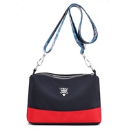 MERAH WOMEN'S SLING BAG CHIBAO SLING BAG FOR KOREAN GIRLS ORI CANVAS NAVY RED AYALA TA626N1 SMALL PR
